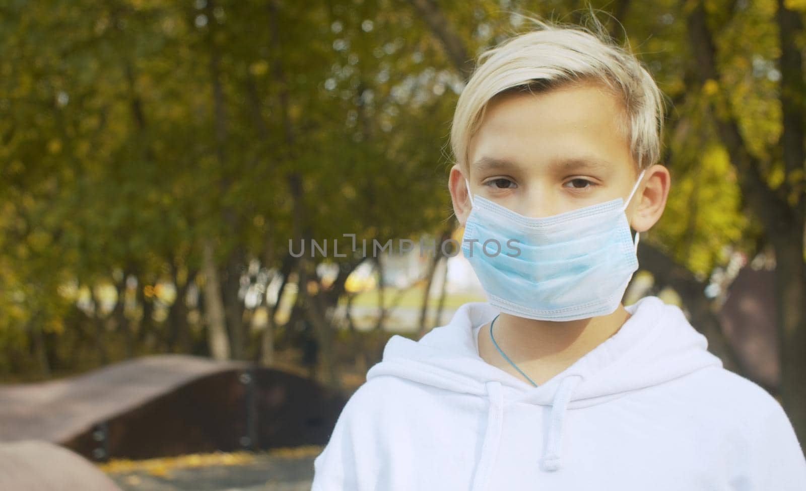 Teenager in the medical mask by Alize