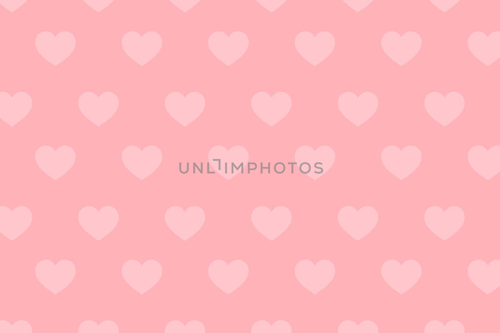 Valentines day background with hearts decor on pink. by kaisorn