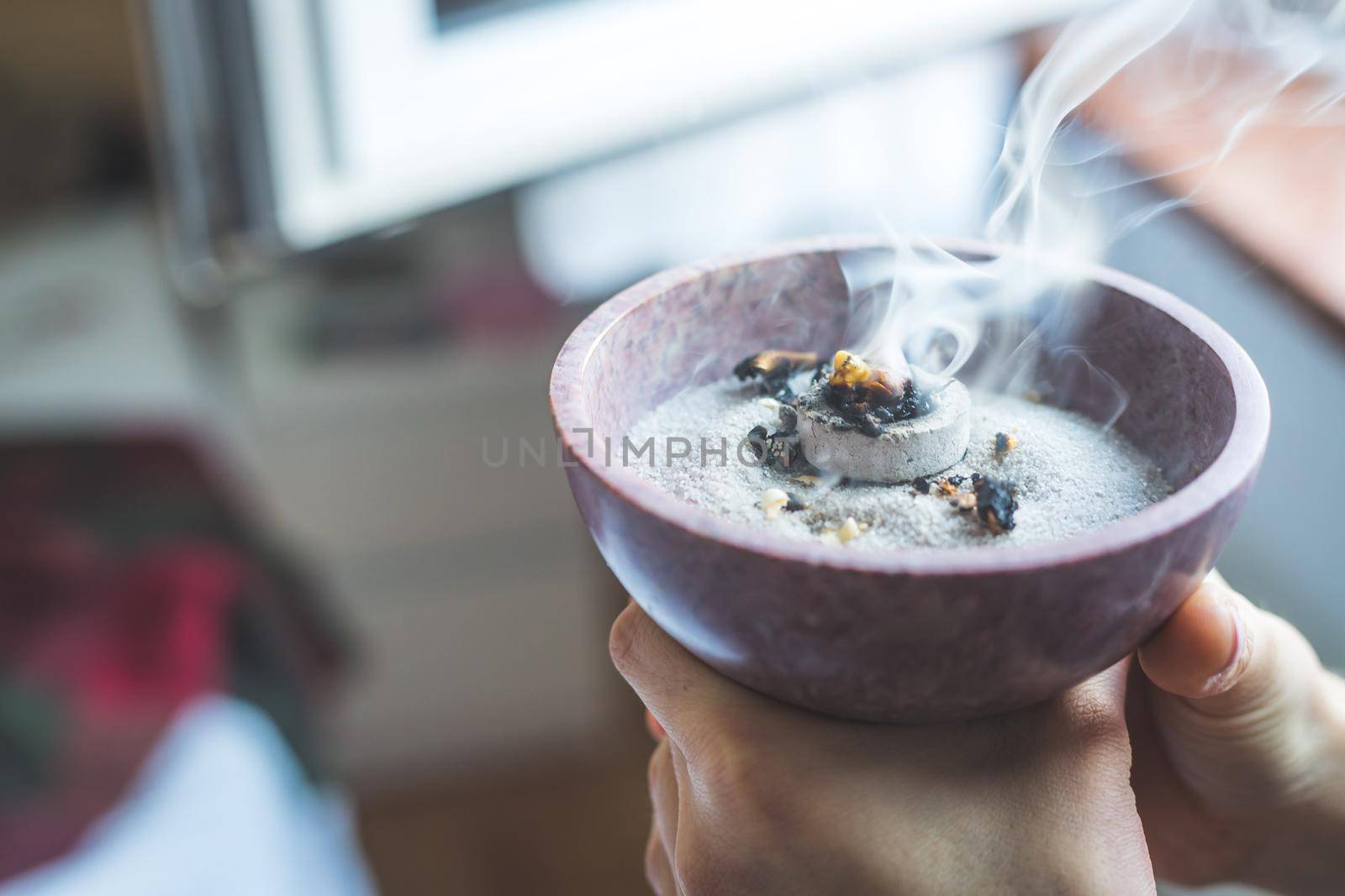 Christmas and New Year’s Ritual: Traditional esoteric incense, smoke