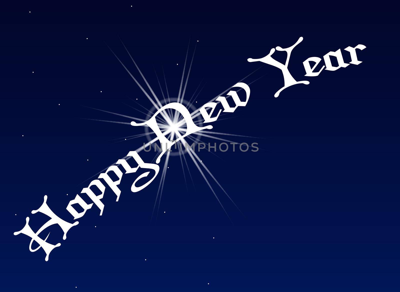 Happy New Year With The Brightest Star by Bigalbaloo