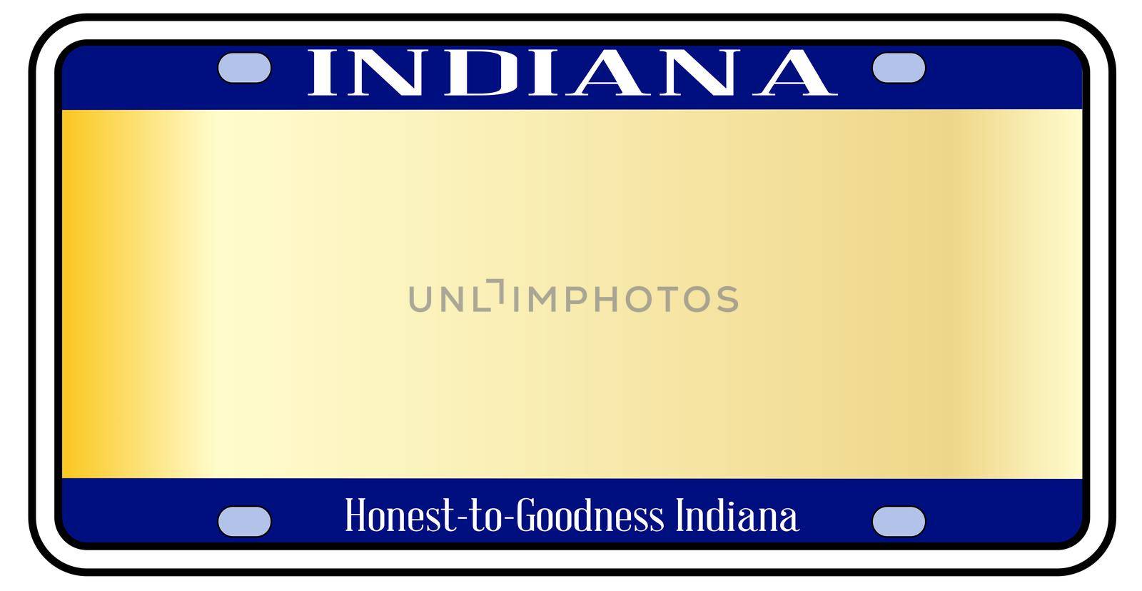 Blank Indiana State License Plate by Bigalbaloo