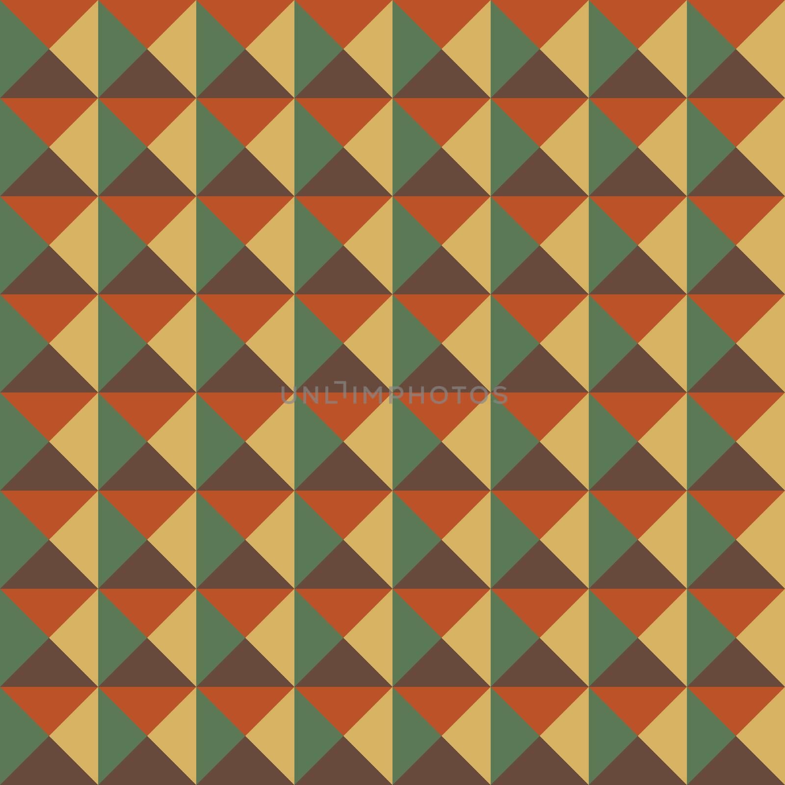A dark baroque color diamond or triangle seamless pattern