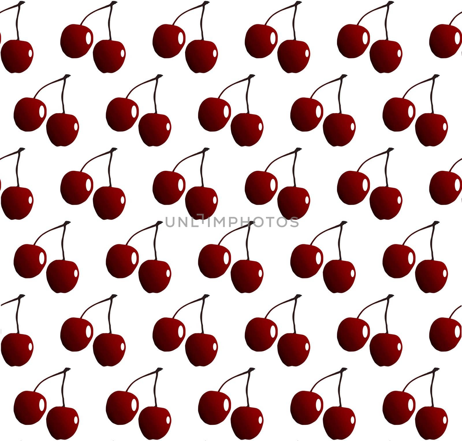 Red Cherries As A Seamless Background by Bigalbaloo