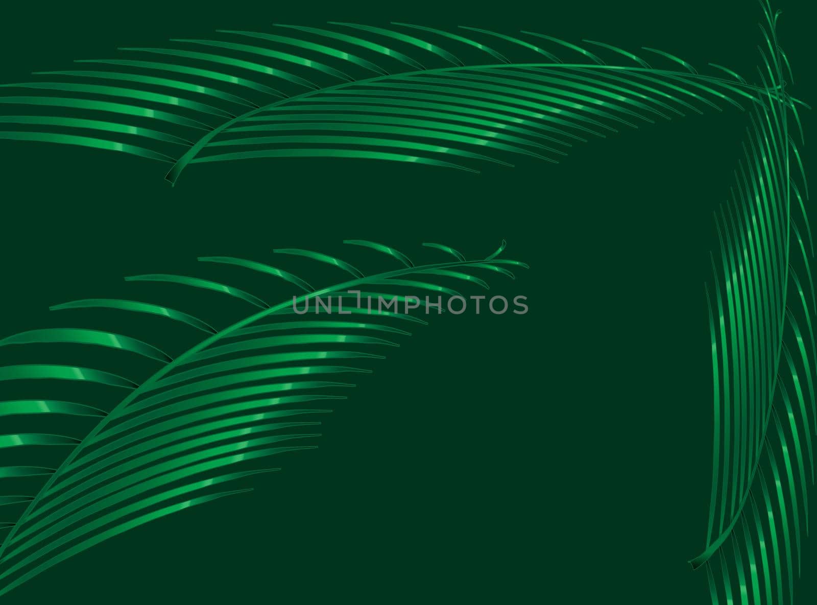 Green Palm Branch And Leaves background by Bigalbaloo