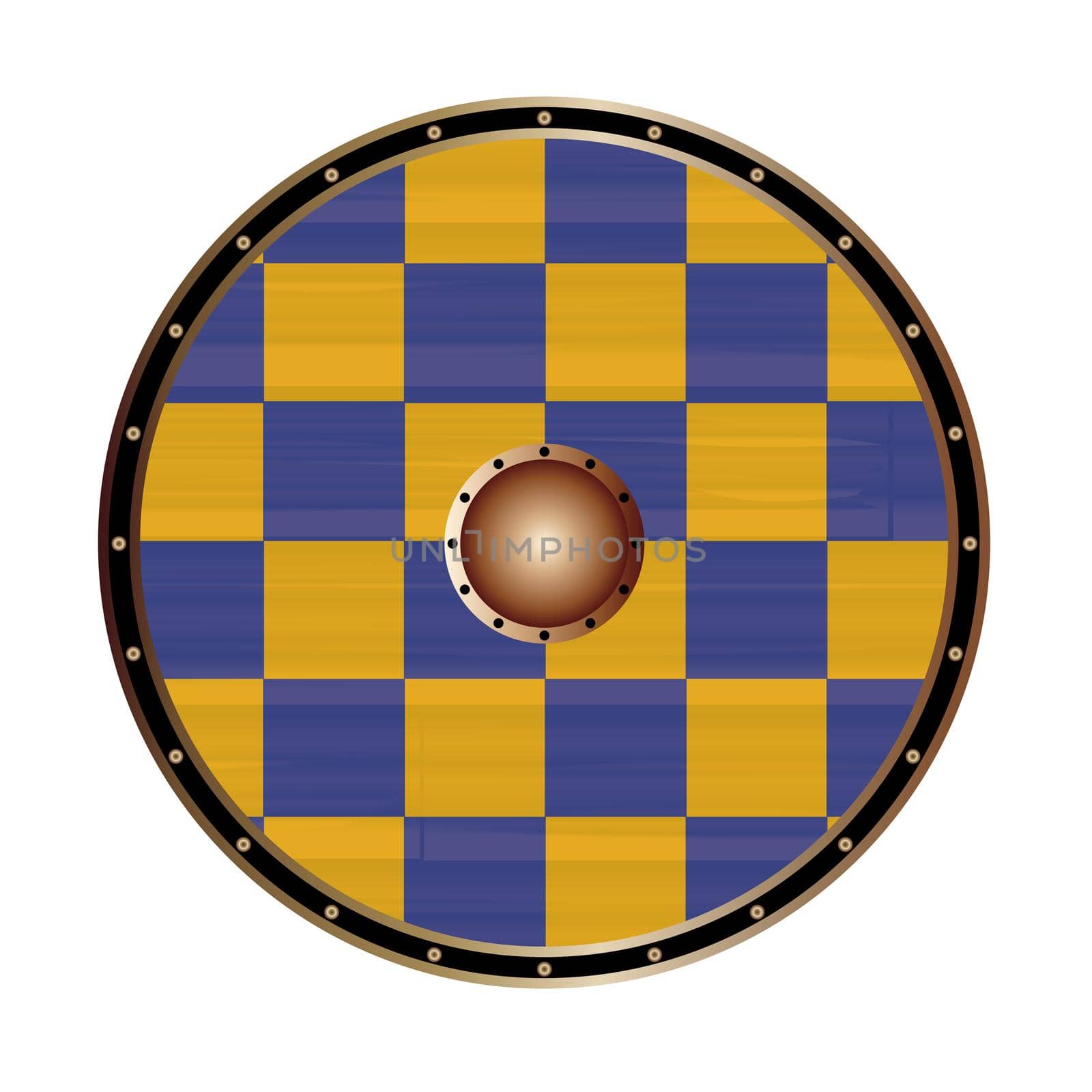 Round Shield With the Flag Of Surrey by Bigalbaloo