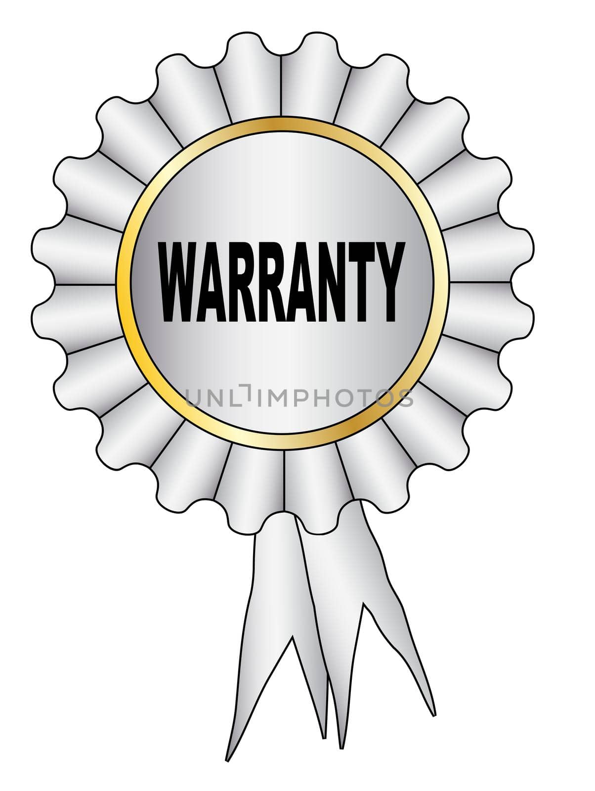 White Warranty Rosette by Bigalbaloo