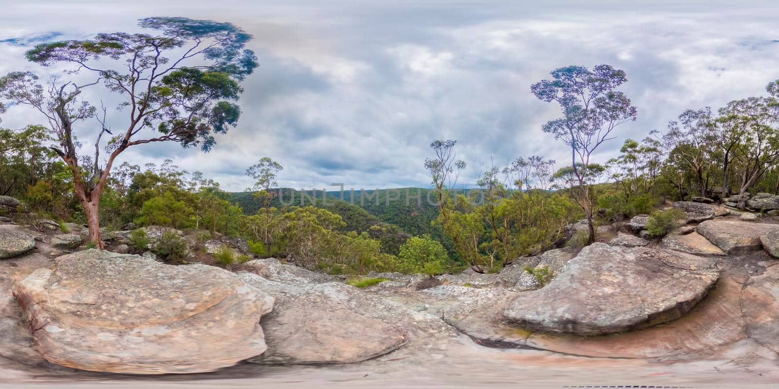 Spherical 360-degree panorama photograph from Martin’s Lookout in regional Australia by WittkePhotos