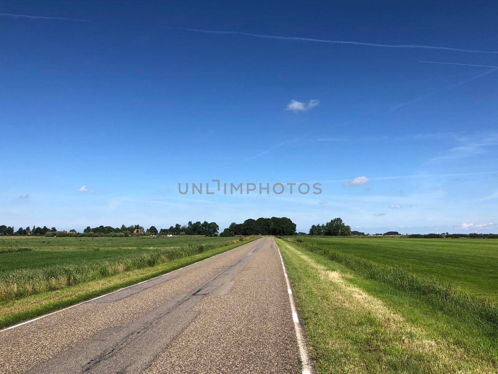 Farmland around Elahuizen in Friesland, The Netherlands