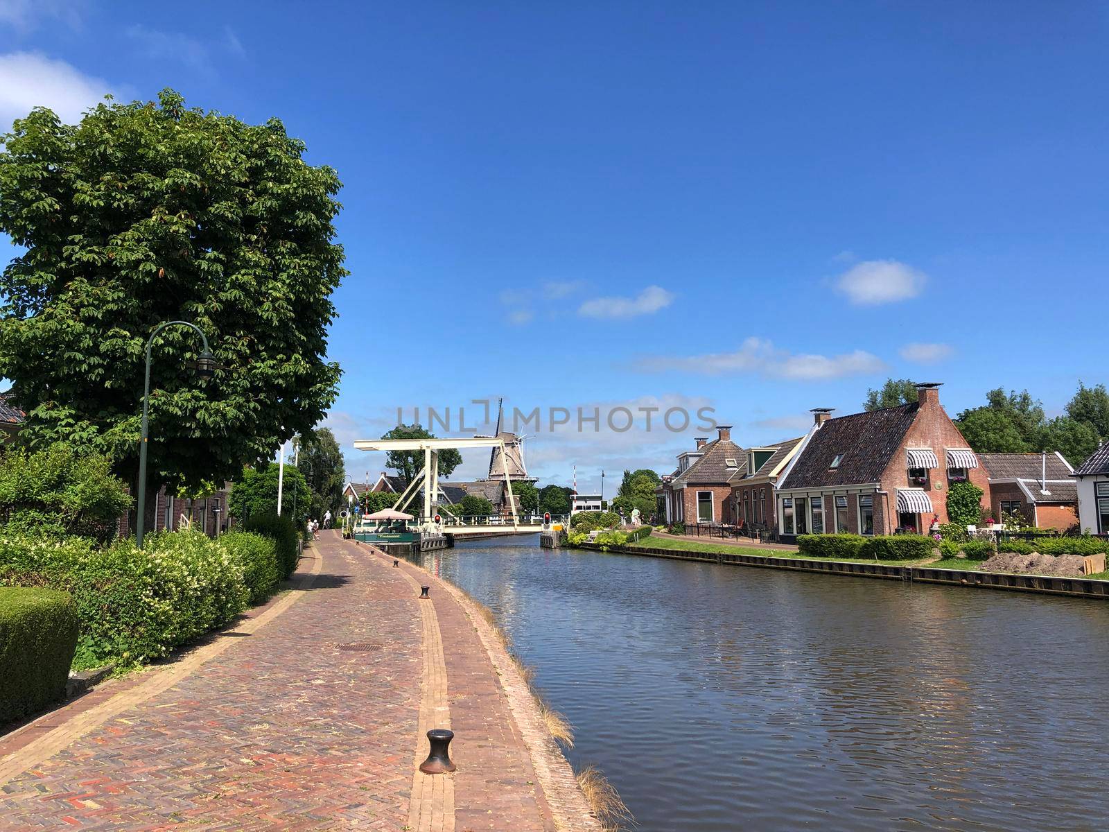 The town Burdaard in Friesland The Netherlands