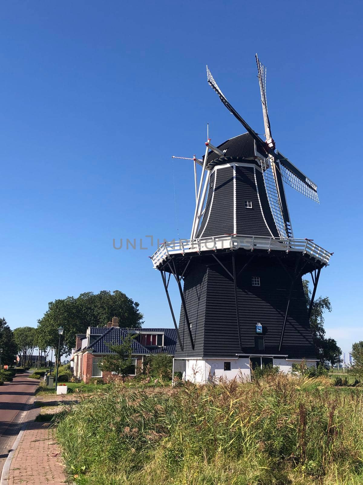 Windmill in Grijpskerk by traveltelly