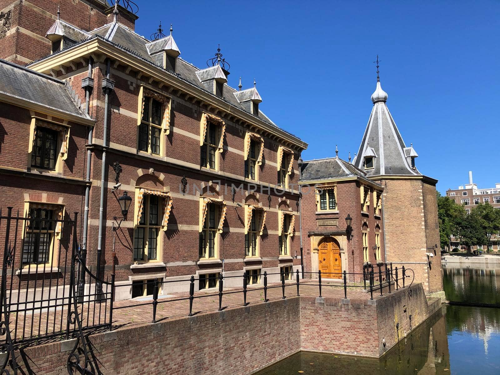 The Binnenhof and Hofvijver in The Hague, The Netherlands