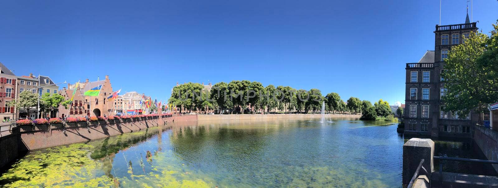 Panorama from the Hofvijver in The Hague by traveltelly