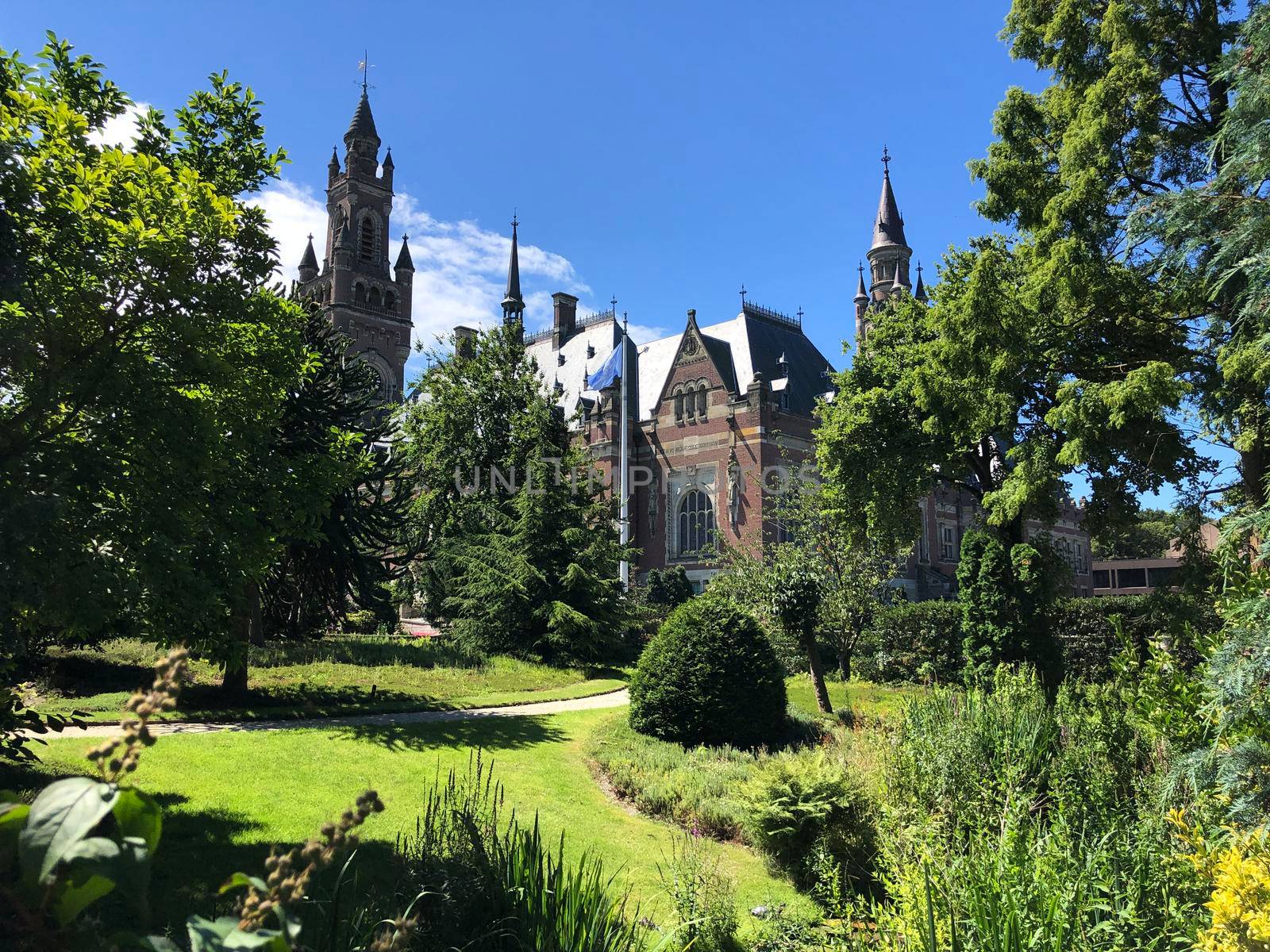 The Peace Palace an international law administrative building in The Hague, the Netherlands