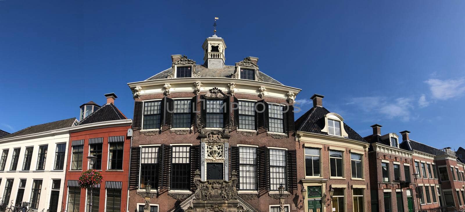 Panorama from the city hall in Sneek, Friesland The Netherlands