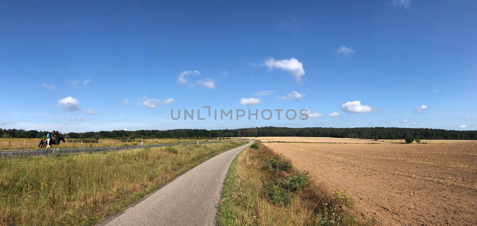 Panoramic landscape in Gelderland by traveltelly