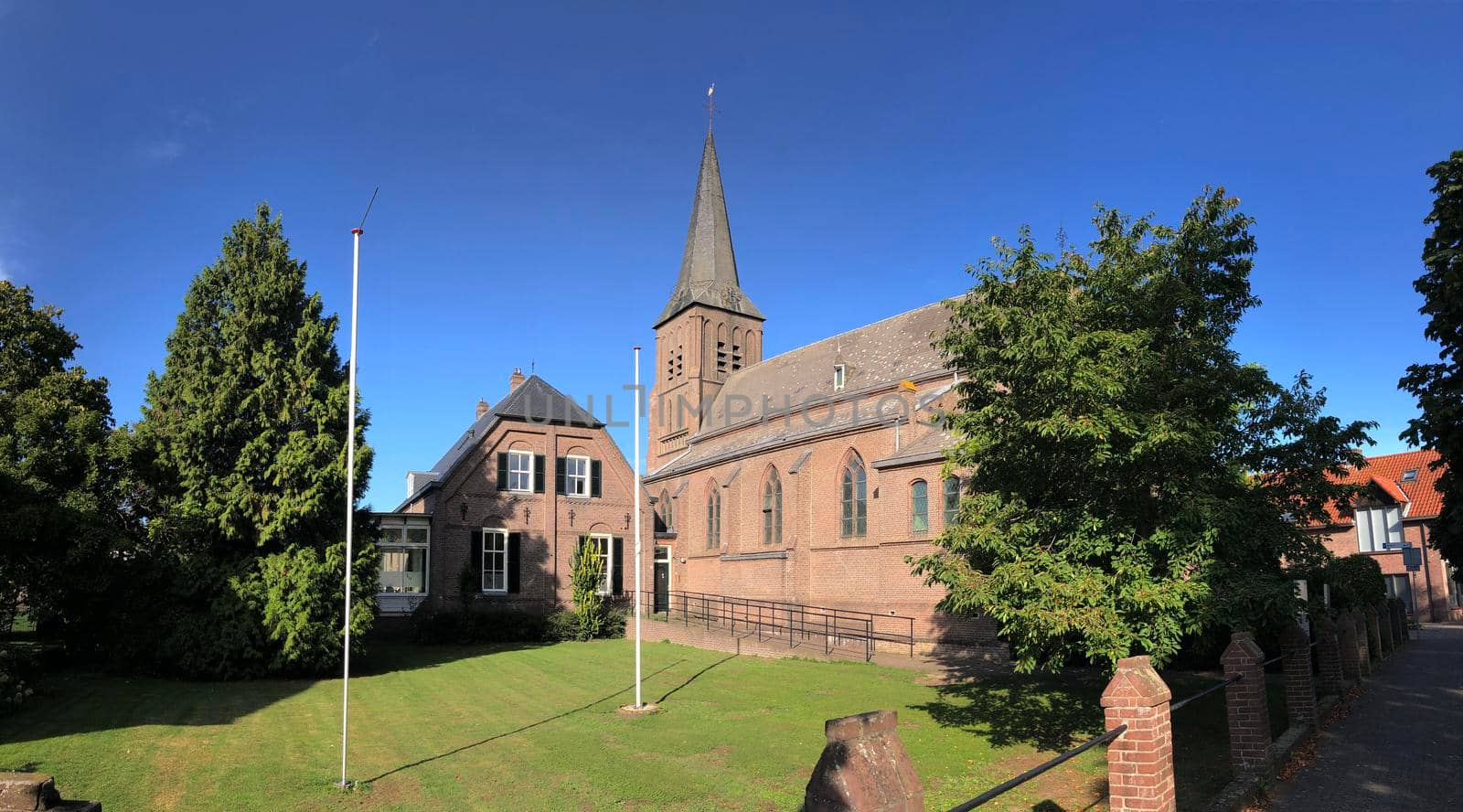 Panorama from Our dear wife ascending to heaven church in Borculo, The Netherlands