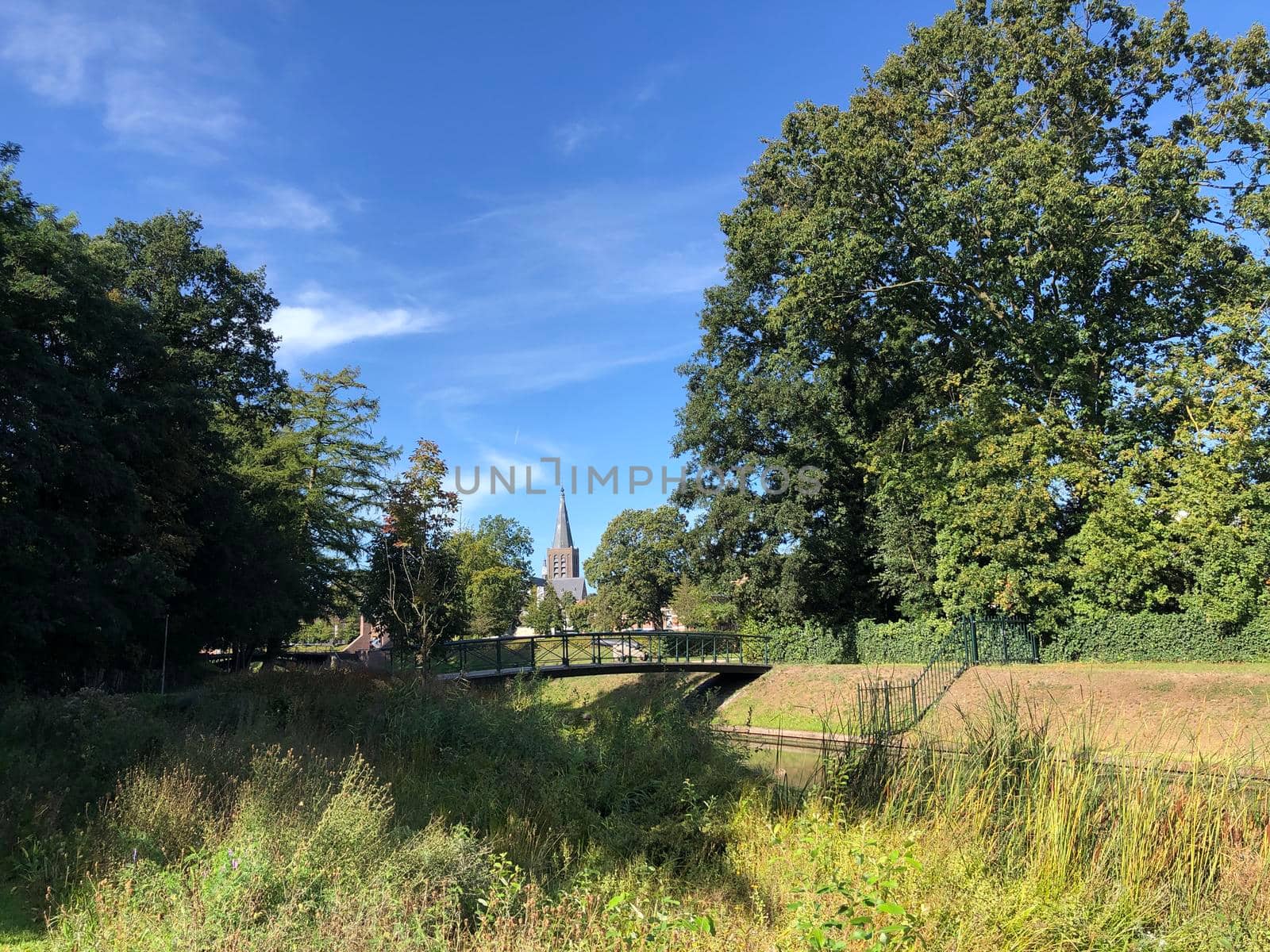 The city wall around Groenlo, The Netherlands by traveltelly