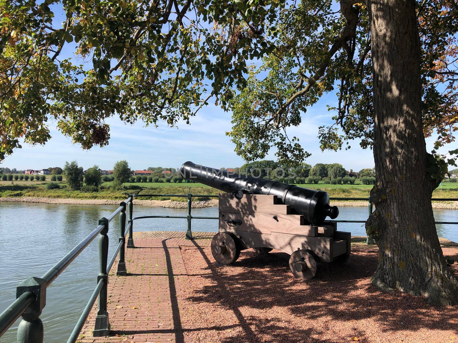 Cannon at the Bult van Ketjen in Zutphen, Gelderland The Netherlands