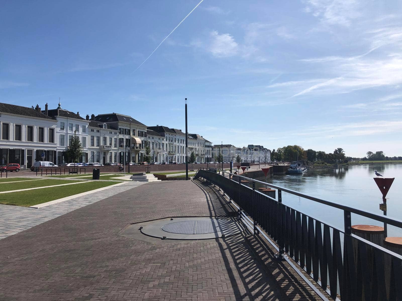 Boulevard along the IJssel river in Zutphen by traveltelly