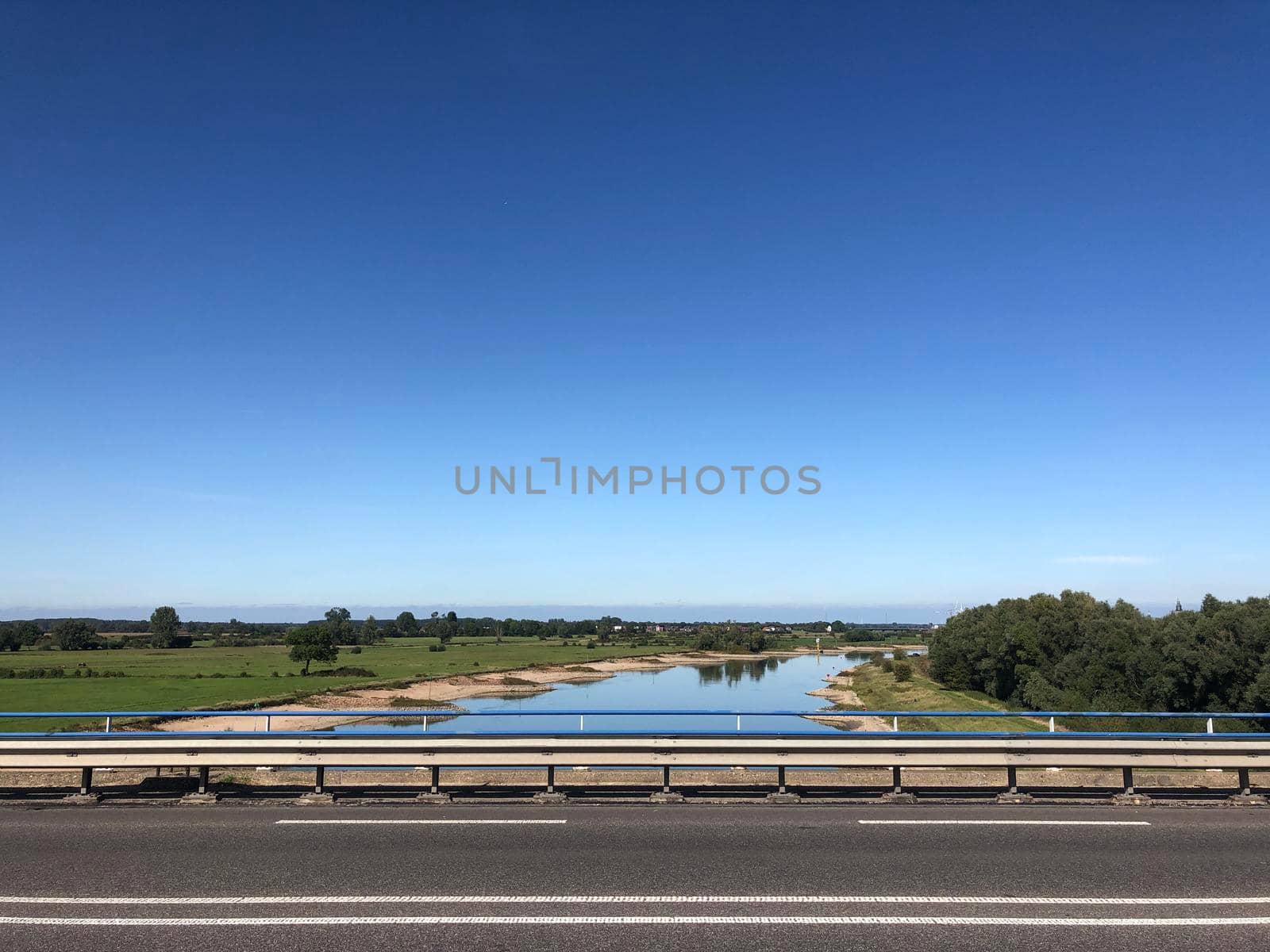 Bridge over the IJssel river around Zutphen, Gelderland The Netherlands