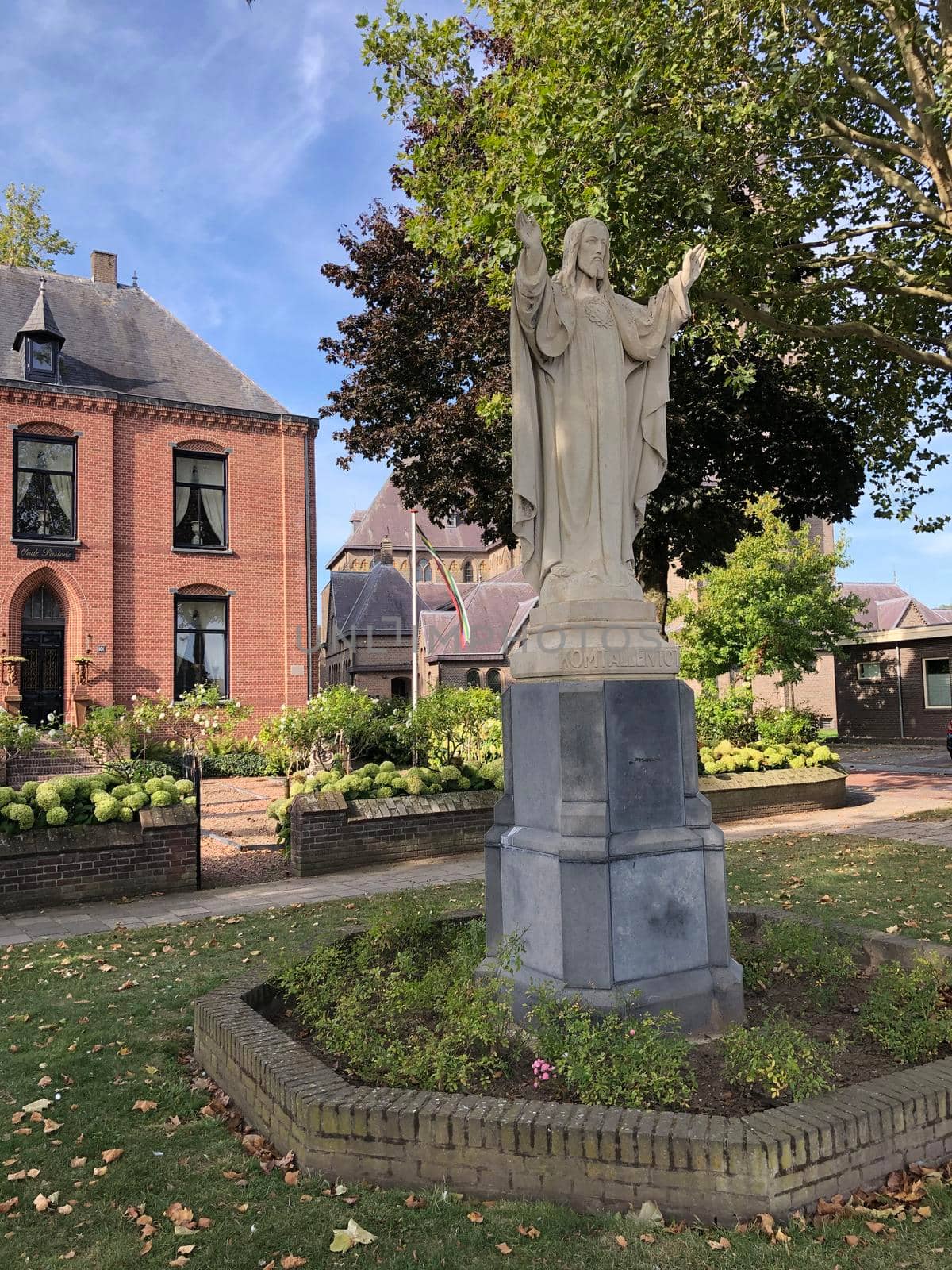 Jesus statue in Millingen aan de Rijn, The Netherlands