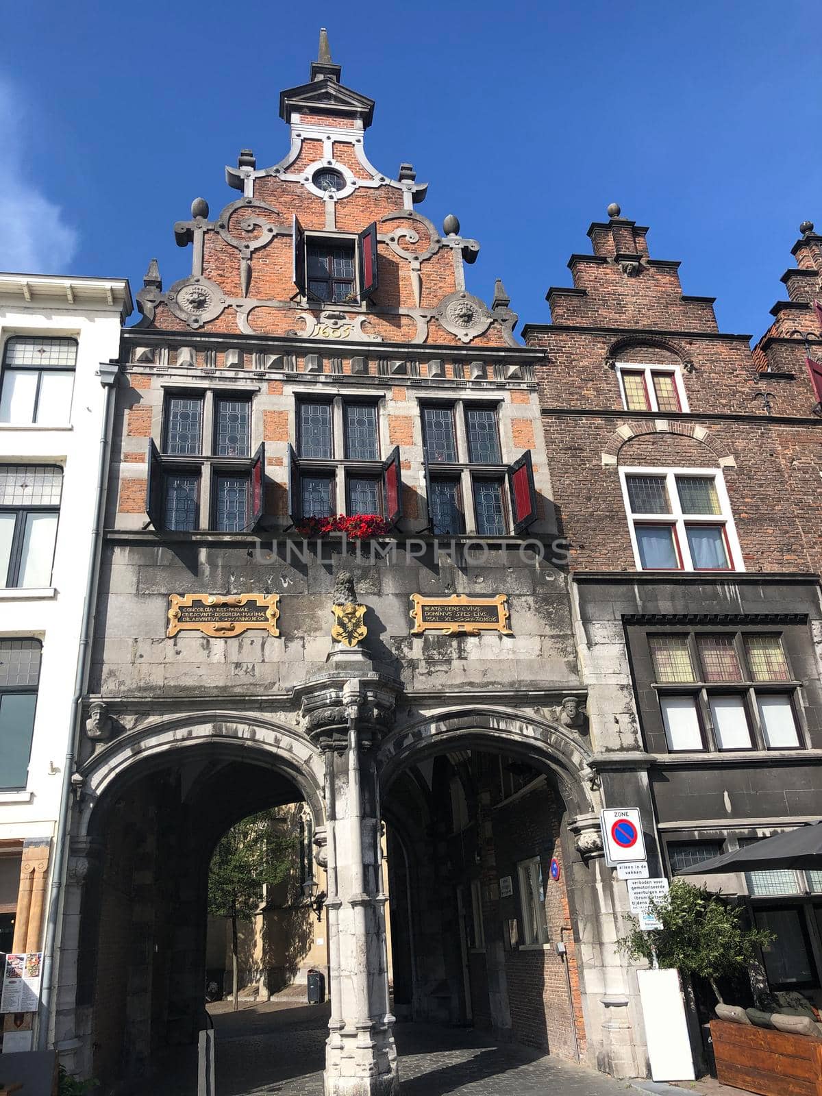 Architecture in the old town of Nijmegen, Gelderland The Netherlands