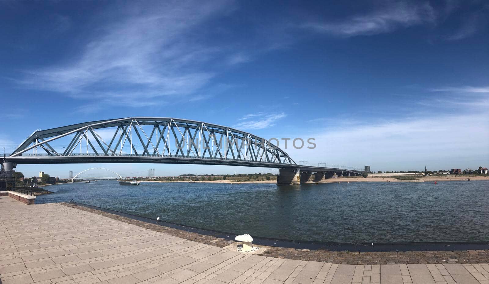 The Waal river panorama in Nijmegen by traveltelly