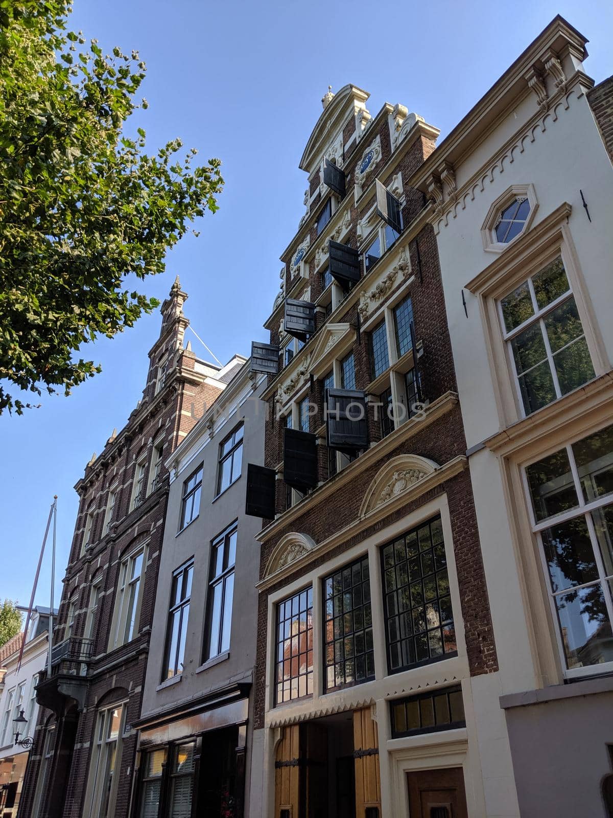 Architecture in the old town of Deventer, The Netherlands
