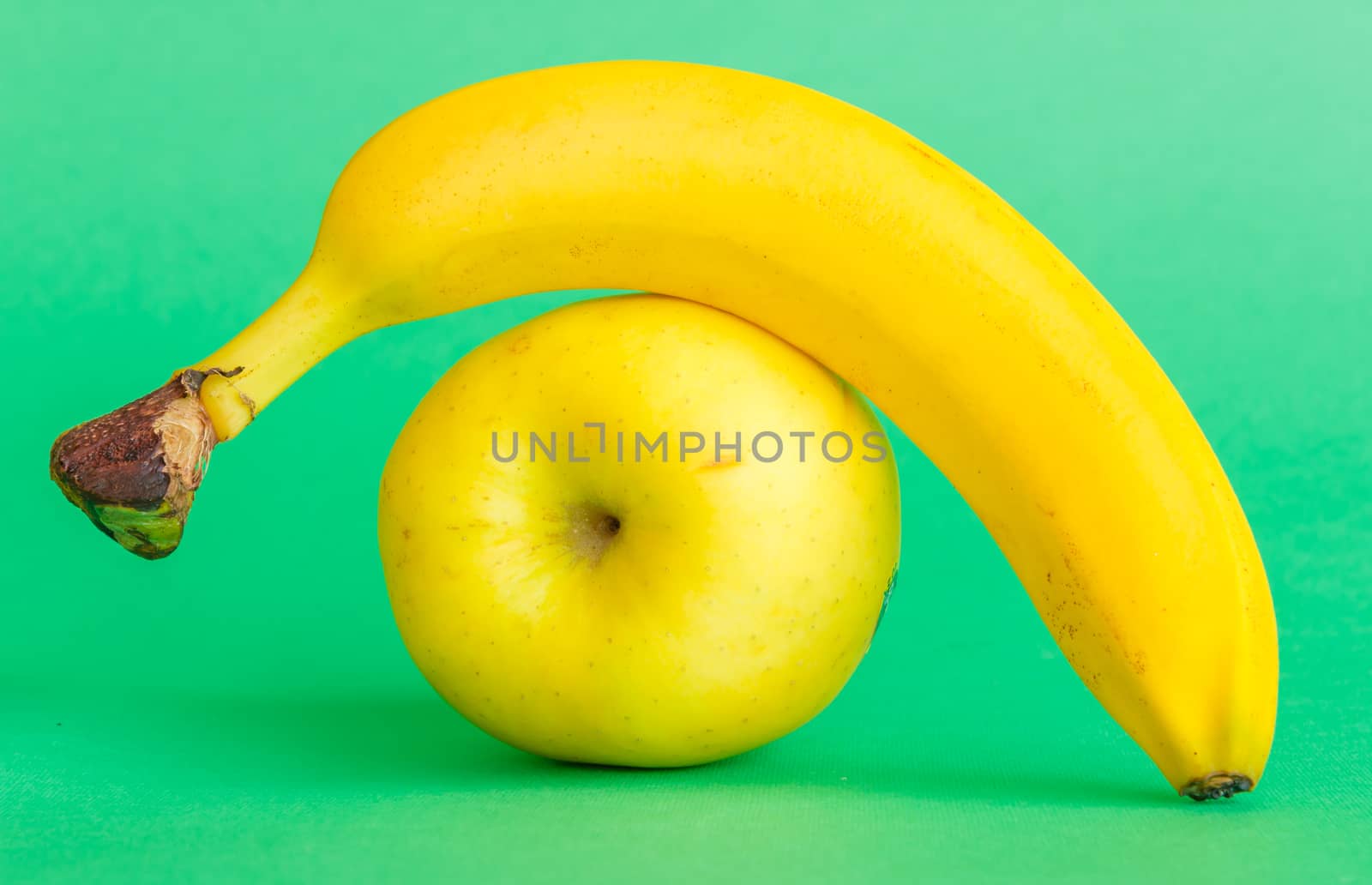 a banana and an apple