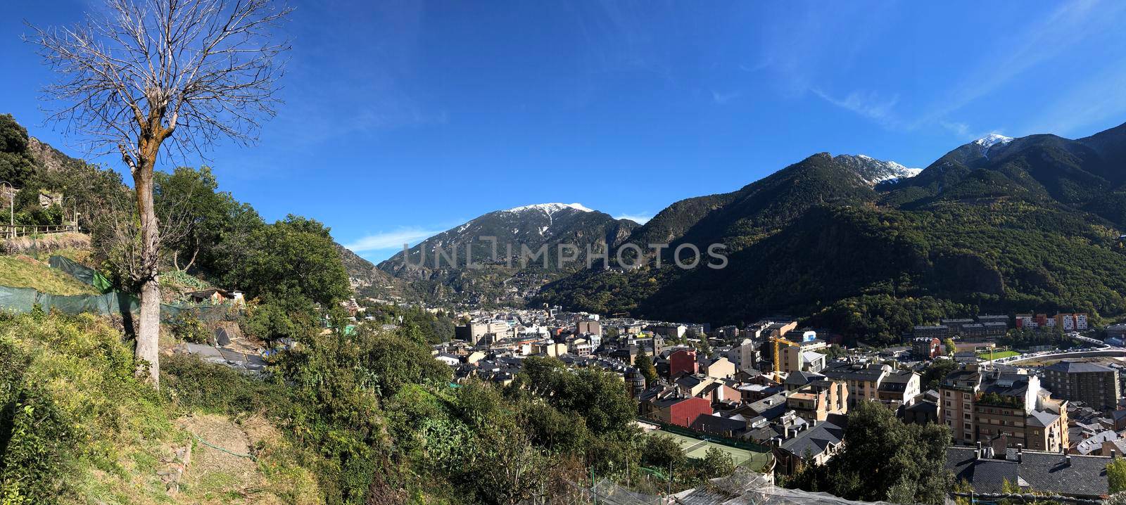 Panorama the mountains around Andorra la Vella