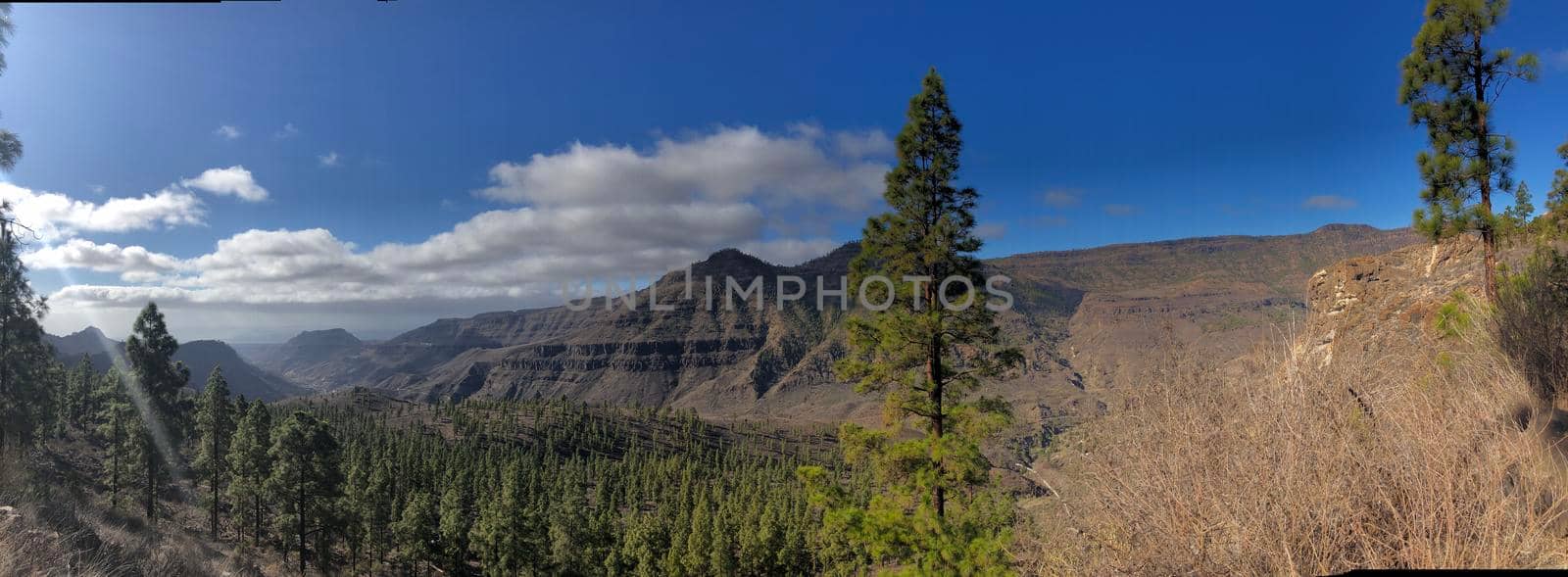 Panoramic from nature on Gran Canaria by traveltelly