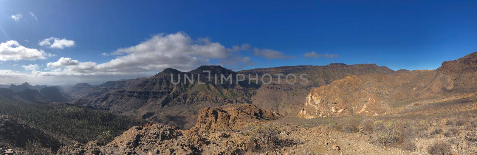 Panoramic from nature on Gran Canaria