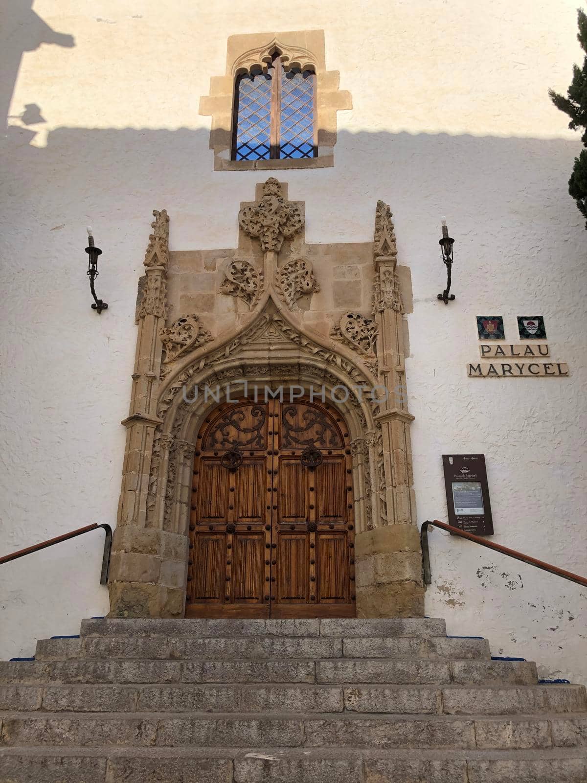 Door from the Museu de Maricel in Sitges, Spain