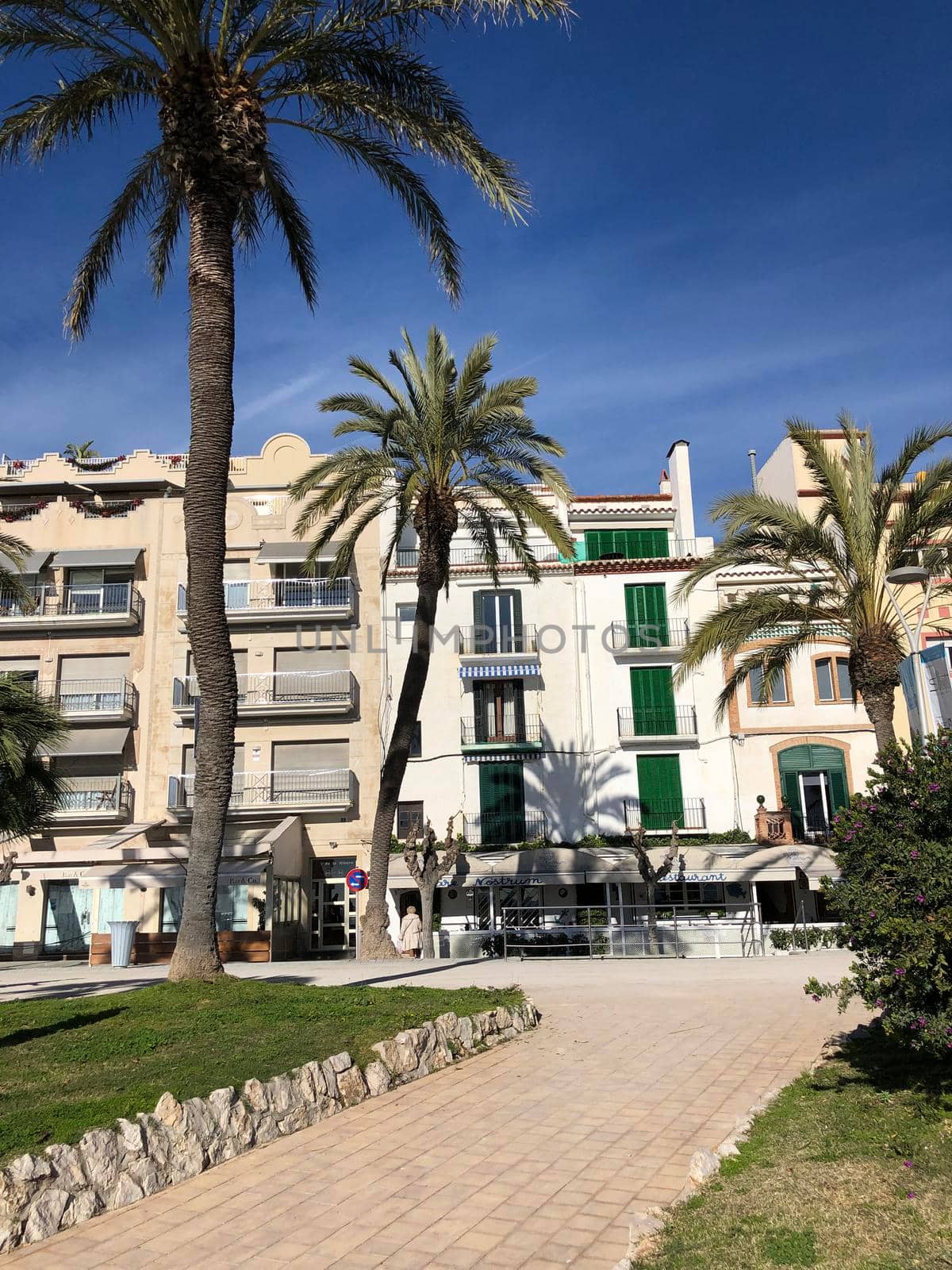 Boulevard in Sitges, Spain