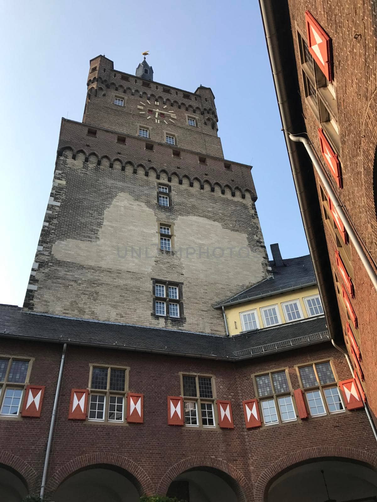 The swan tower of the Schwanenburg Castle in Kleve Germany