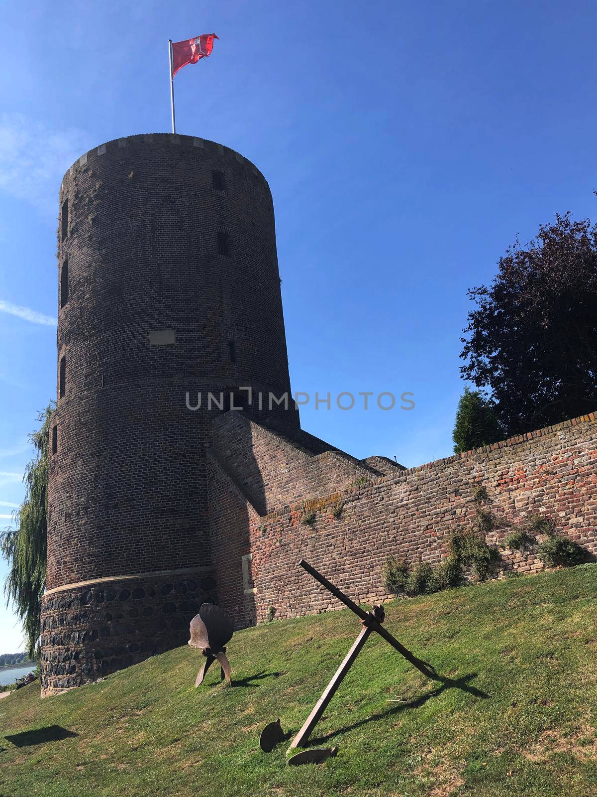 Mill tower horizon observatory in Wesel, Germany