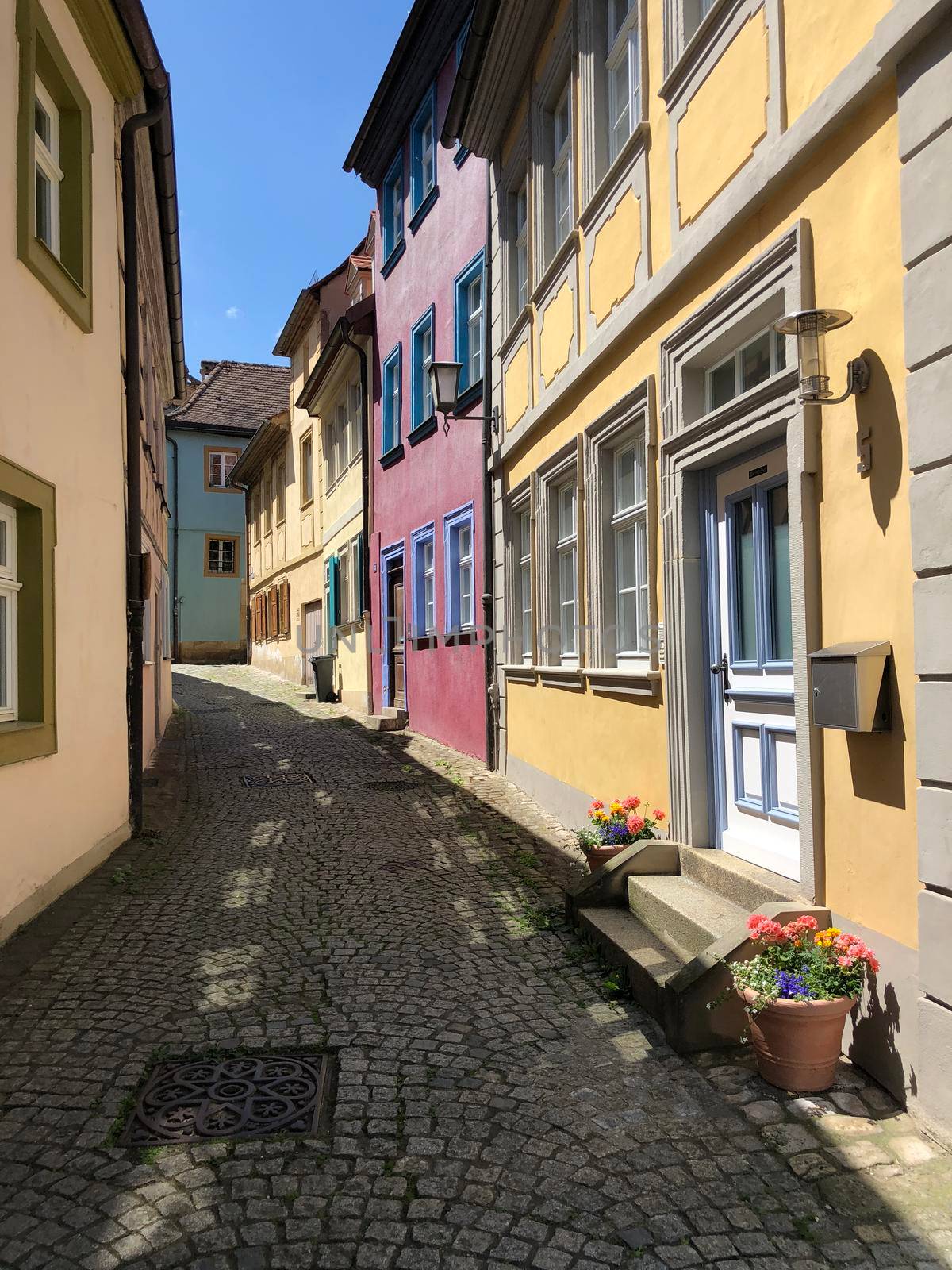 Architecture in the old town of Bamberg Germany