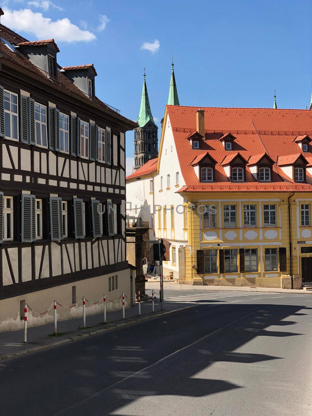 Architecture in the old town of Bamberg Germany