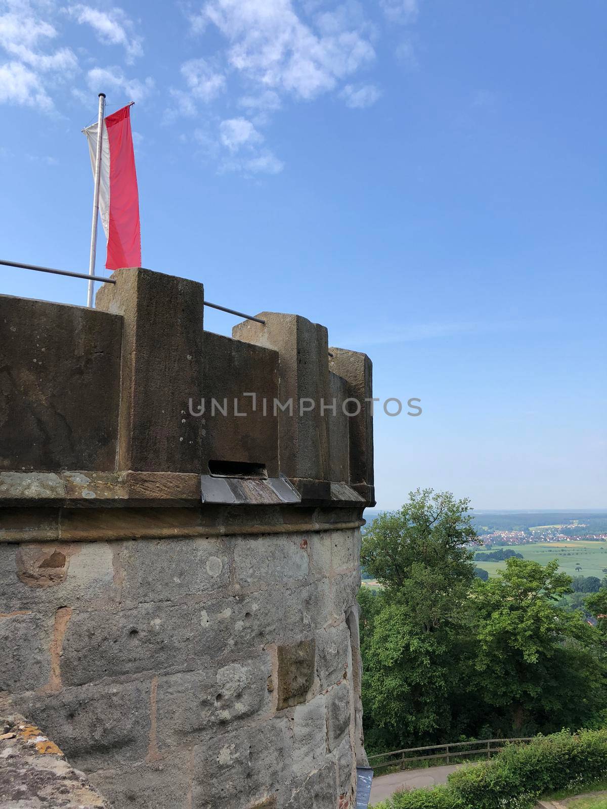 Tower of the Altenburg Castle in Bamberg Germany