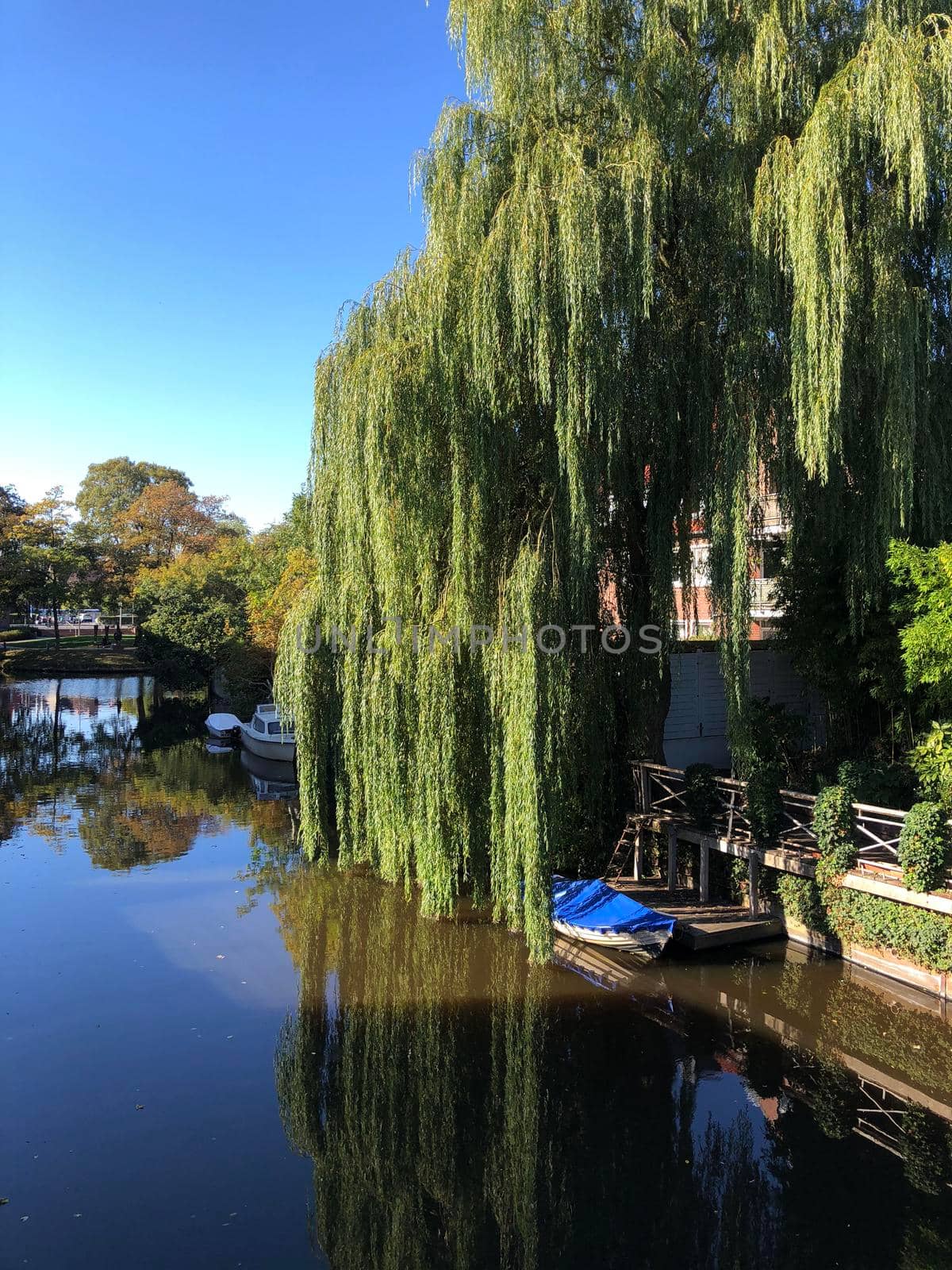 City canal in Emden, Germany