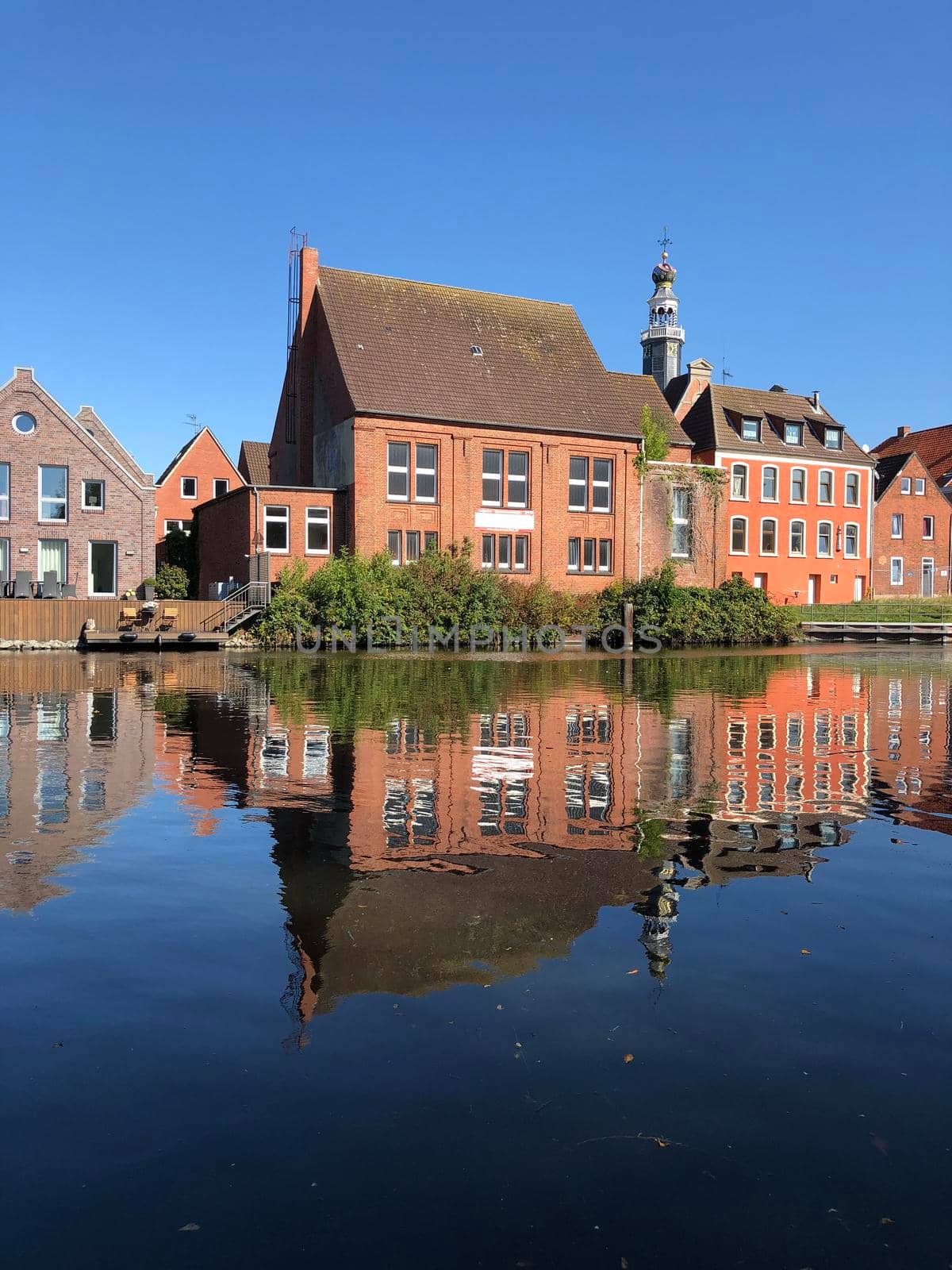 Canal around the old town of Emden by traveltelly