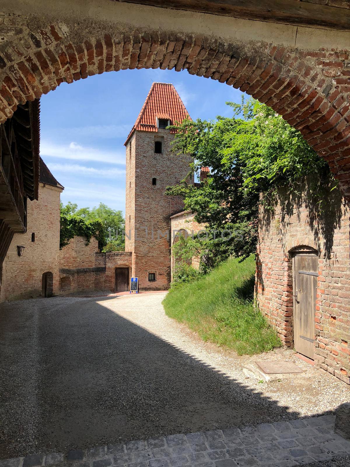 Gate at the Trausnitz Castle in Landshut Germany