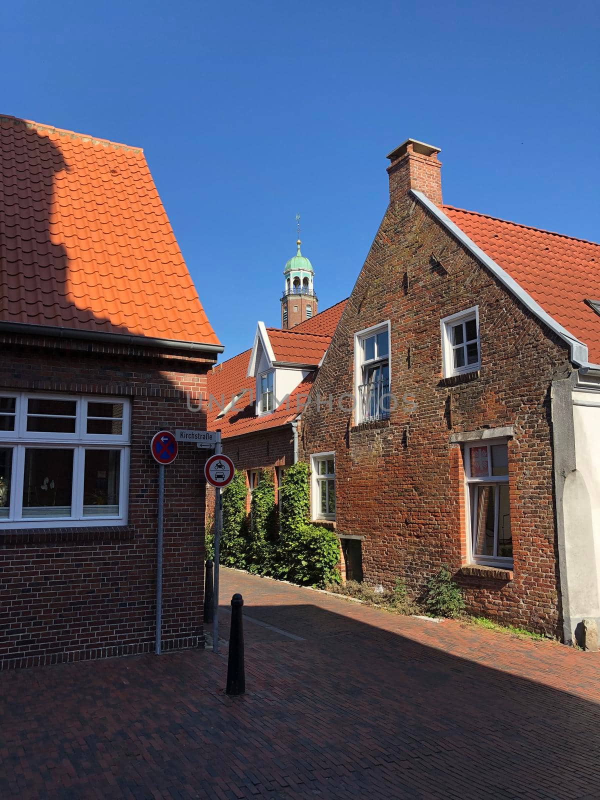 Architecture in the old town of Leer, Germany