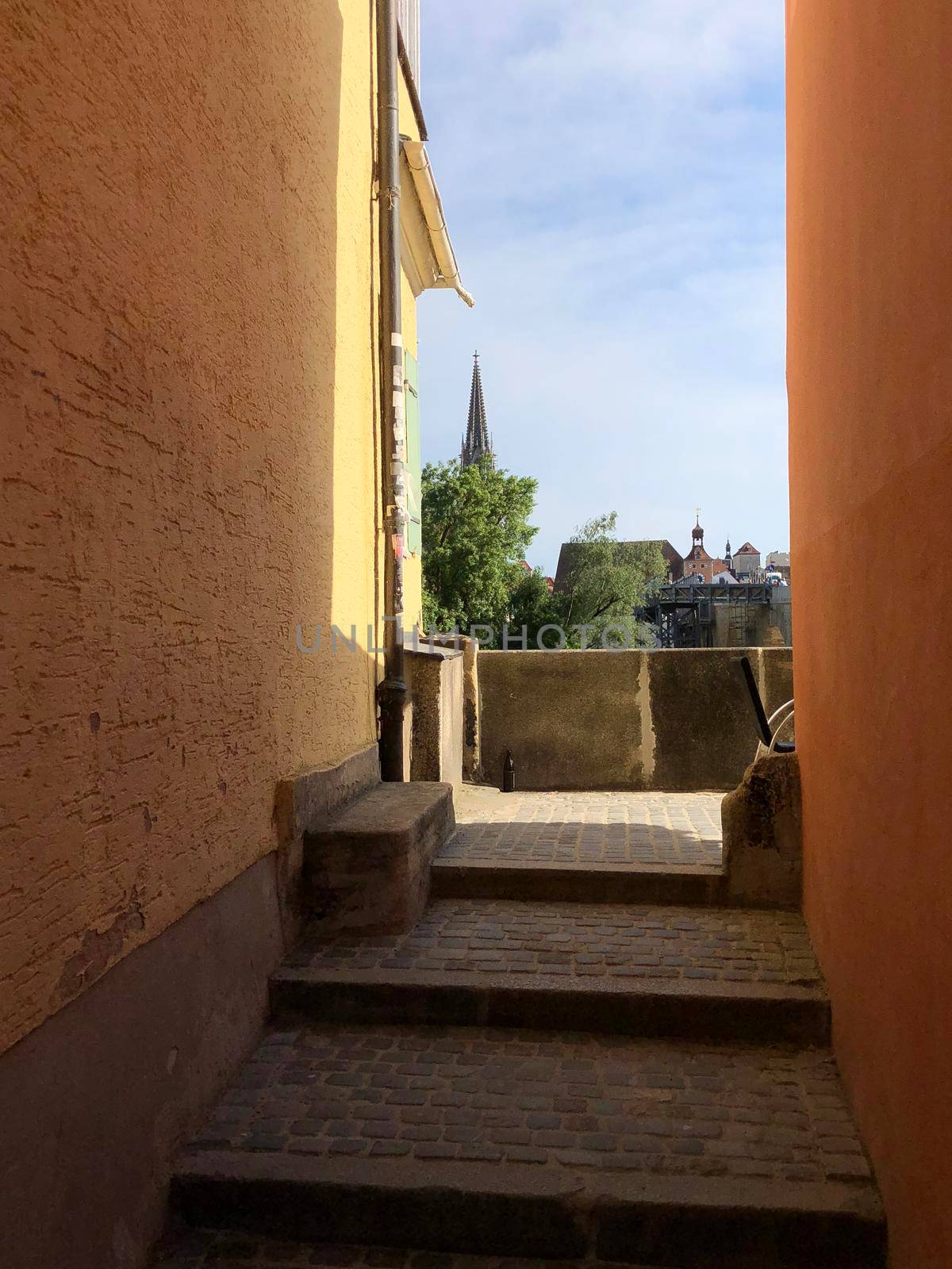 Alley in Regensburg by traveltelly