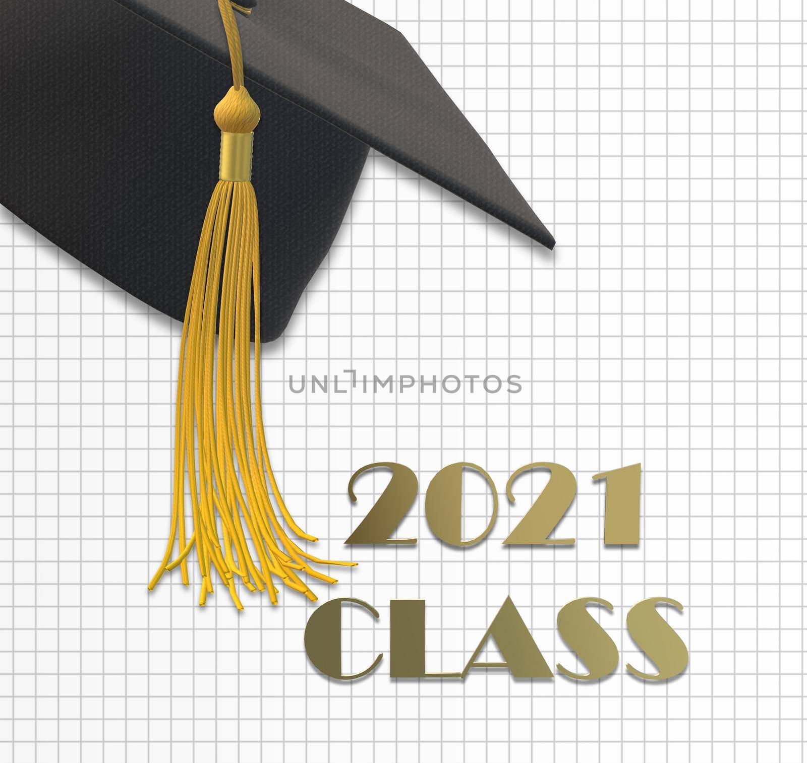 2021 class graduation on blue by NelliPolk