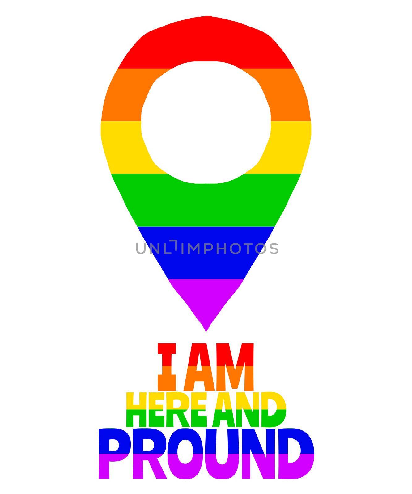 I am here LGBT by Bigalbaloo