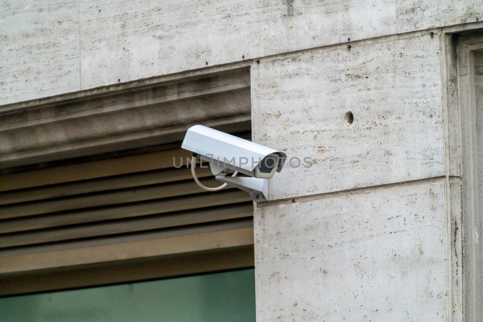camera for video surveillance of a bank in the city center