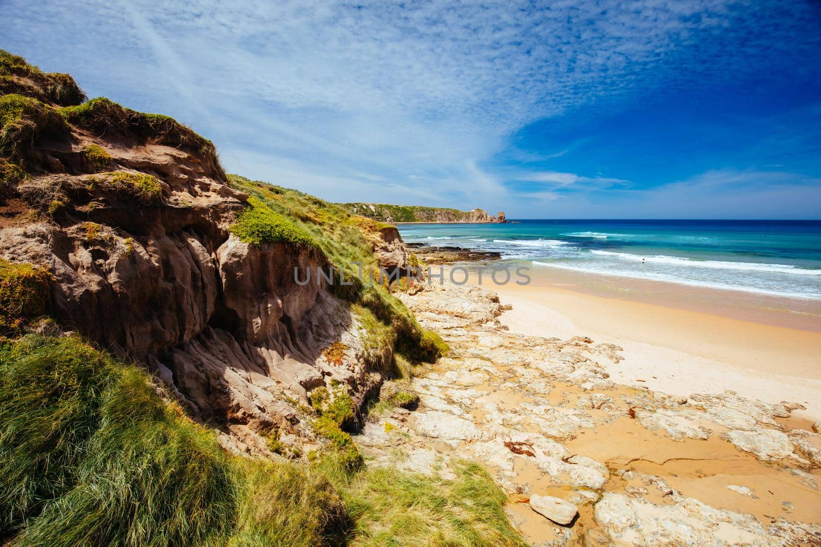 The iconic Cape Woolamai Surf Beach and Cowrie Patch Beach on Phillip Island, Victoria, Australia