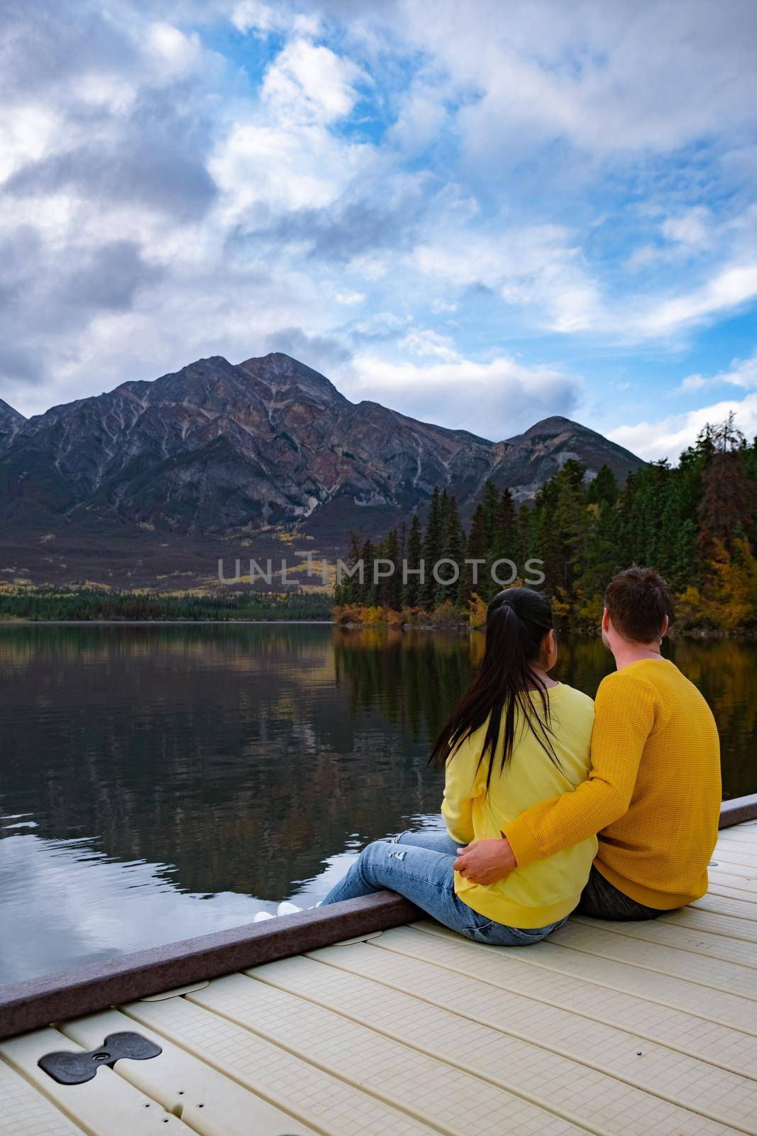 Pyramid Lake, Jasper National Park,Canadian Rocky Mountains Alberta, Canada by fokkebok