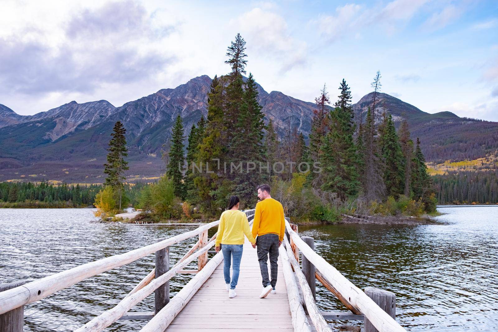Pyramid Lake, Jasper National Park,Canadian Rocky Mountains Alberta, Canada by fokkebok